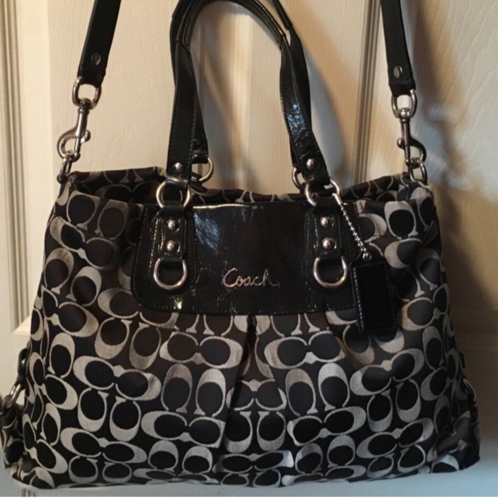 Coach Ashley Signature Sateen Carryall